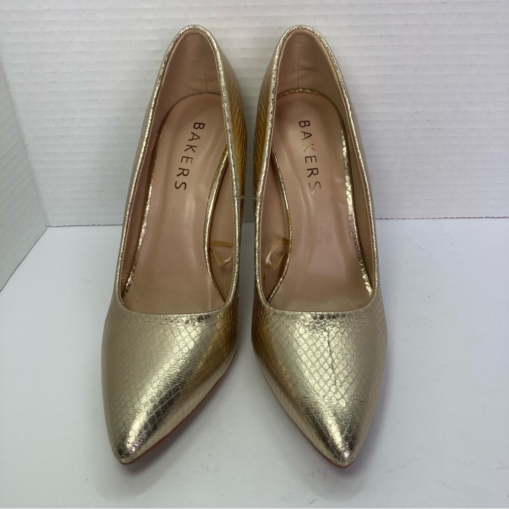 Bakers Gold Heels‎ Elegant Metallic Design